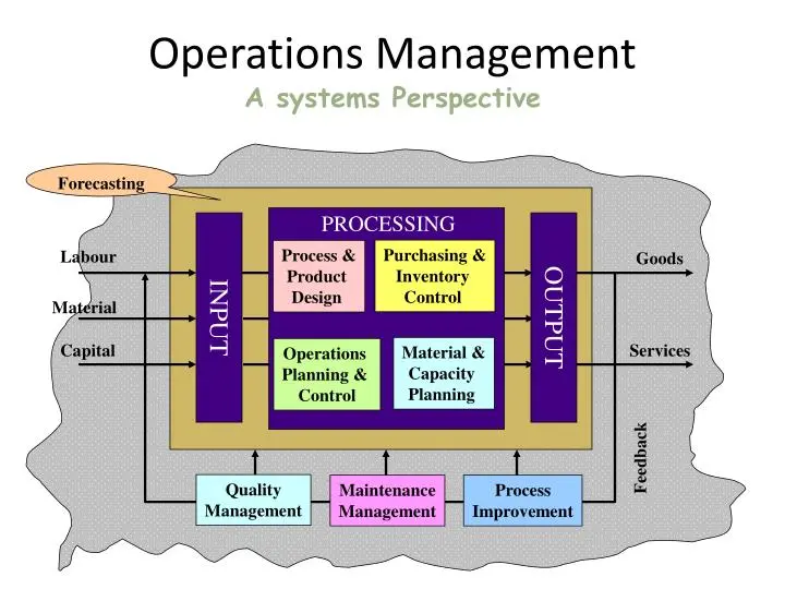 Operation Management - a systems perspective