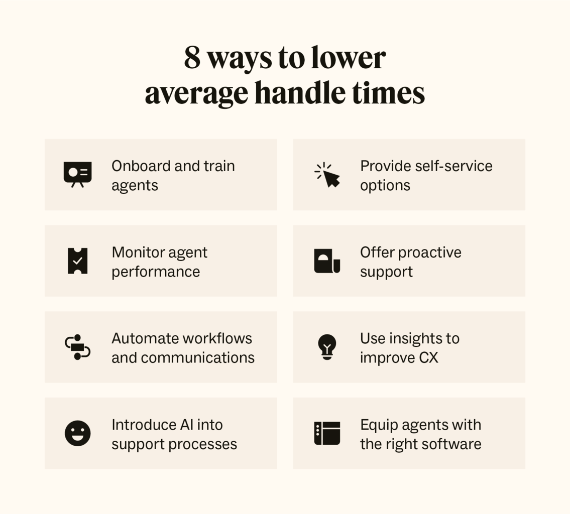 8 ways to lower average handle times
