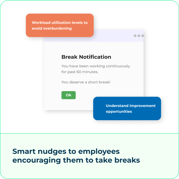 Hybrid workforce tracking header